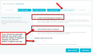 jumpsend create a new promotion step 5. choose between manual approval and automatic approval. 