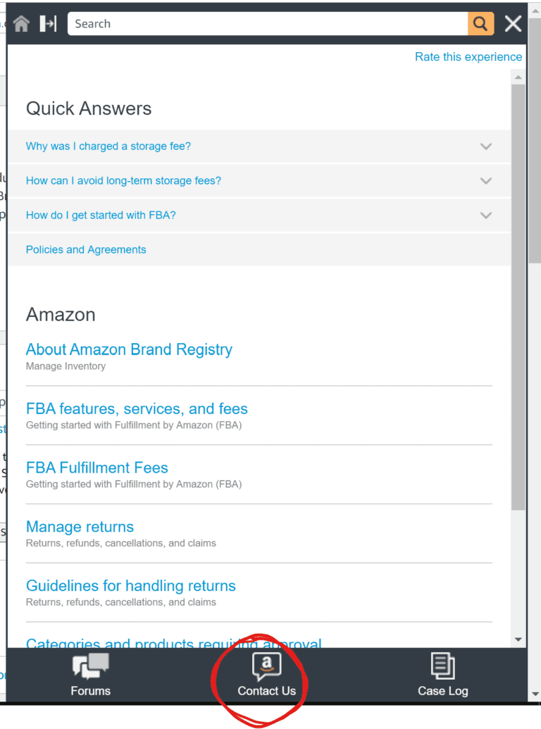 A screenshot of the quick answers page for Amazon Brand Registry, featuring my amazon guy's expertise in marketplace marketing management.