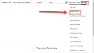A screenshot of the payment summary page in google analytics for Amazon.