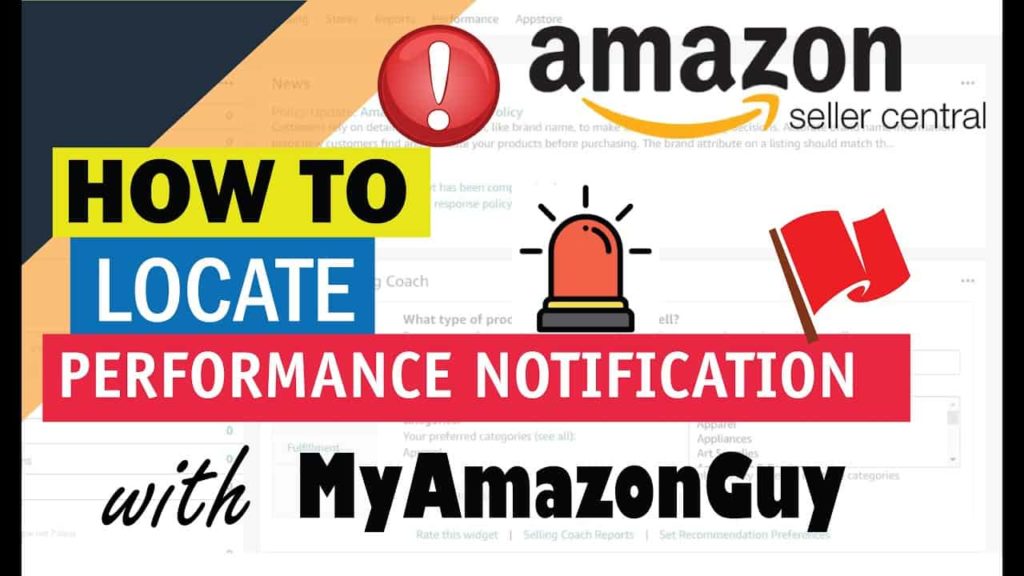 Learn to locate performance notifications and effectively manage your Amazon marketplace account with the assistance of "My Amazon Guy".