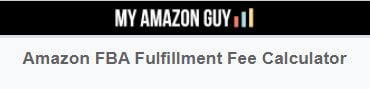Amazon FBA marketplace fulfillment fee calculator.