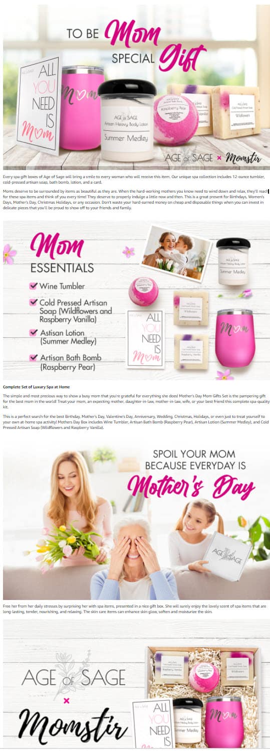 A promotional flyer for Mother's Day from My Amazon Guy.