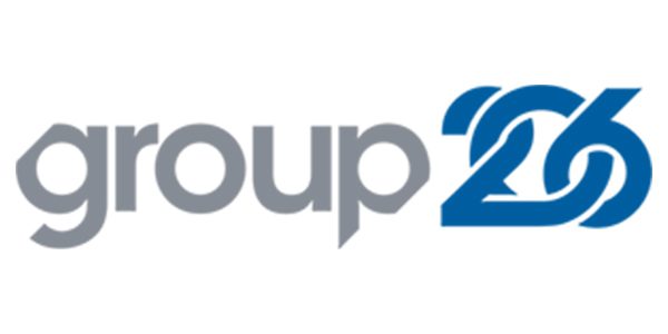Group 25 logo on a white background showcasing the marketplace and account management features.