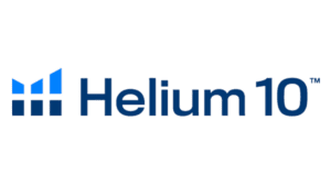 The helium 10 logo represents effective marketplace marketing management.