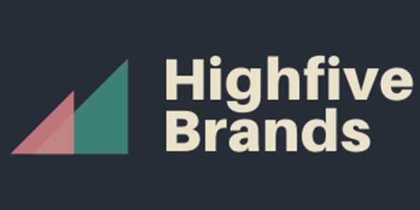 The logo for highfive brands, a marketplace.
