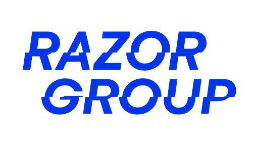 Razor group logo featured on a white background.