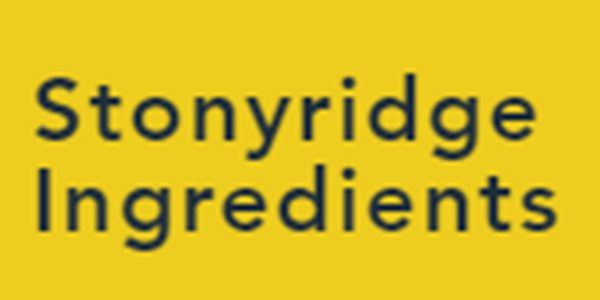 Stonyridge ingredients logo on an Amazon yellow background.