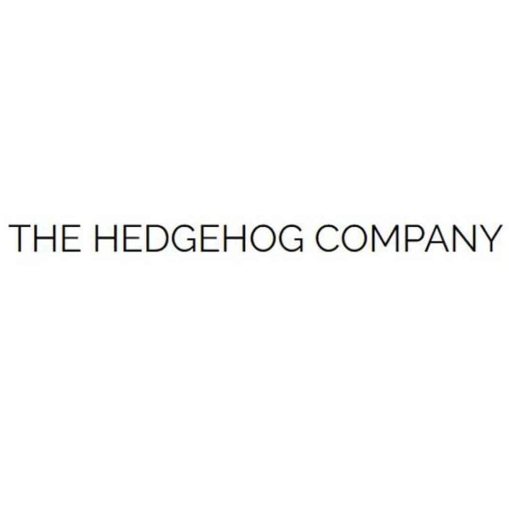 The Hedgehog Company logo on a white background, professionally designed and suitable for brand recognition and marketing management.