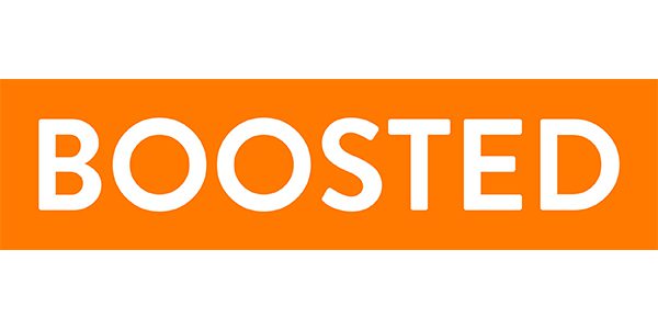 A boosted orange sign advertising account management.