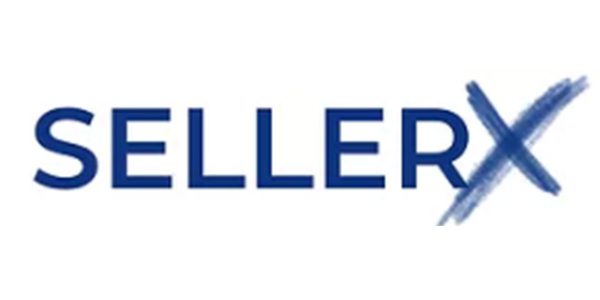 The sellerx logo on a white background.