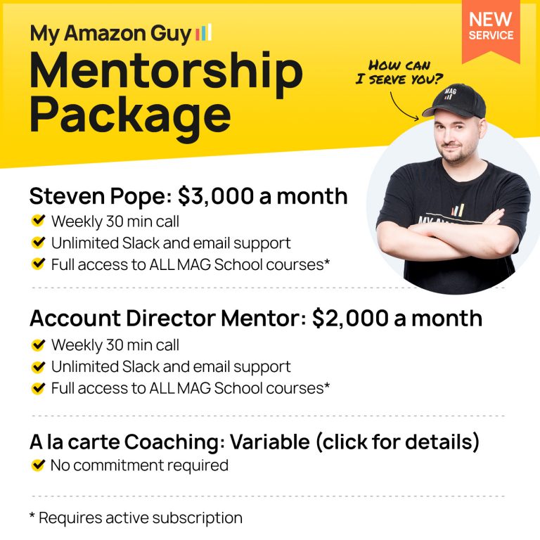 My Amazon Guy Mentorship Package