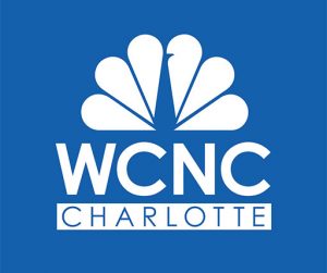Wcnc charlotte logo on a blue background for marketplace seller central management.