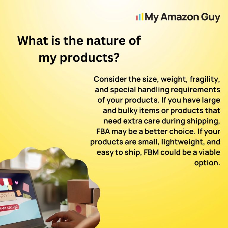 What is the nature of my products in the Amazon marketplace?