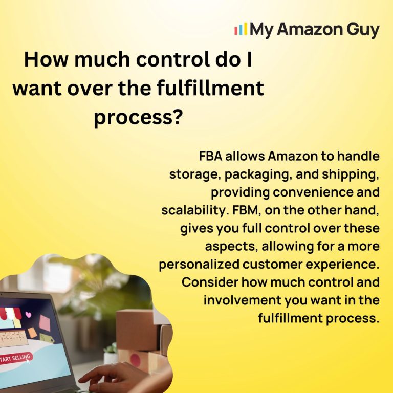How much control do i want over the seller central management process?