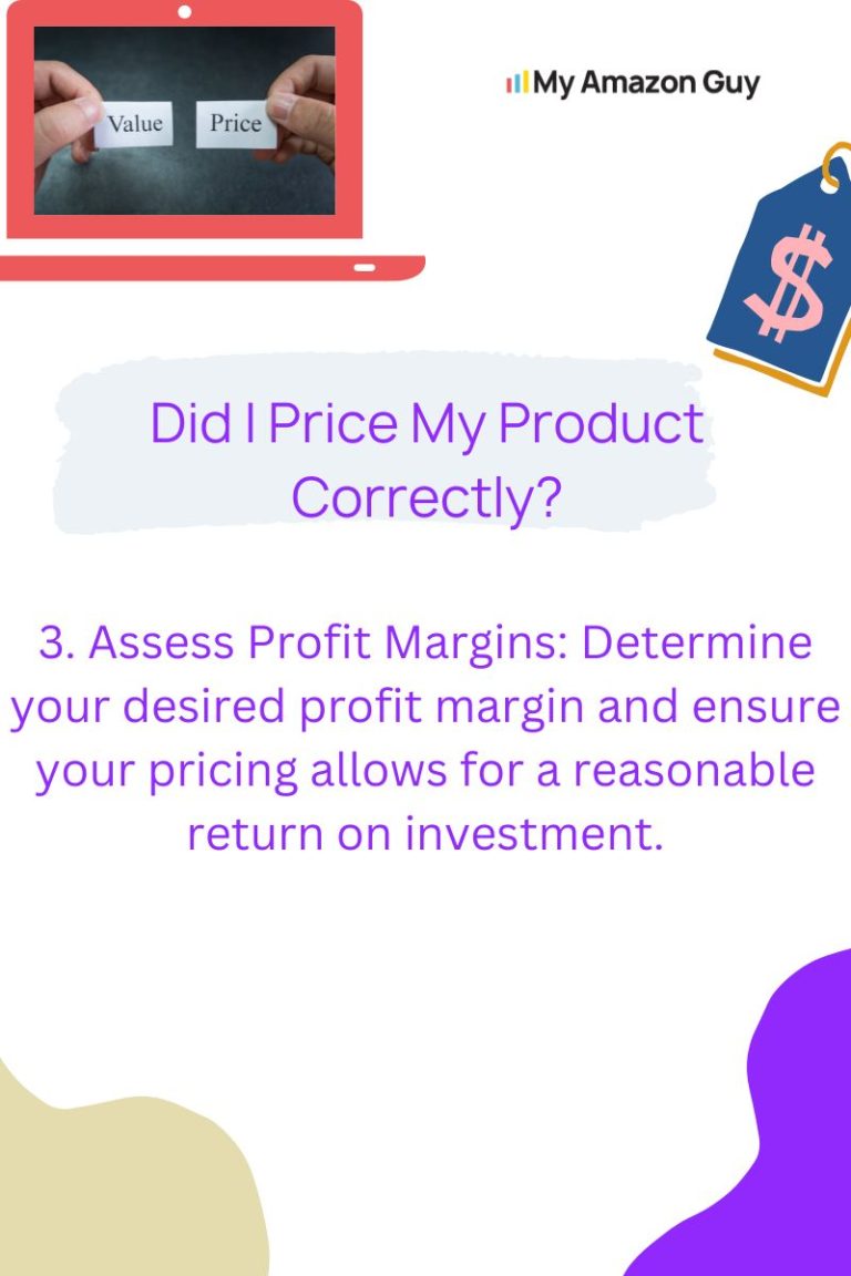 Did I correctly price my product on the Amazon marketplace?