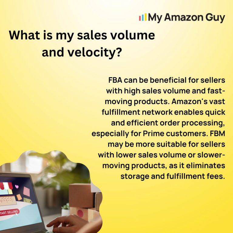 What is my sales volume and velocity with Amazon?