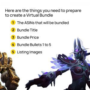Here are the things you need to prepare for creating a virtual bundle in the marketplace.