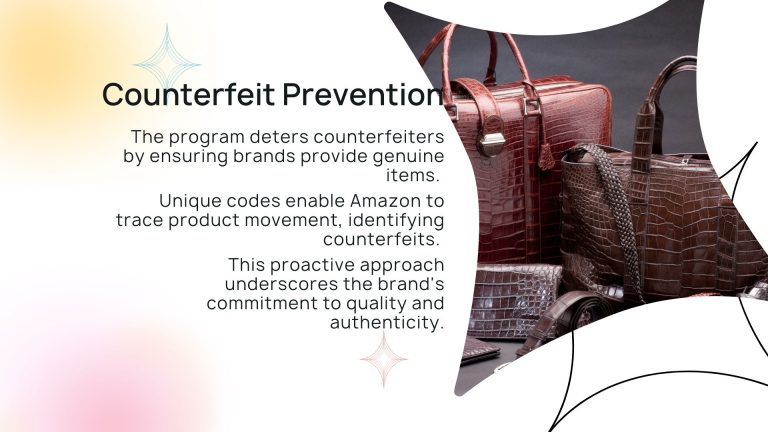 A group of bags with specialized counterfeit prevention measures for marketplace sellers.