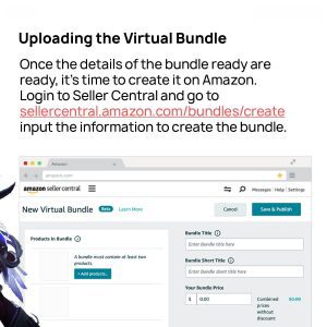 A screen displaying the text 'updating the virtual bundle' during account management.