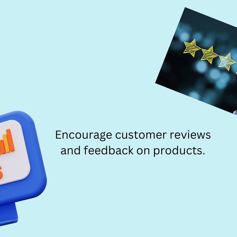 Utilize seller central management to encourage customer reviews and feedback on products listed on Amazon Marketplace.