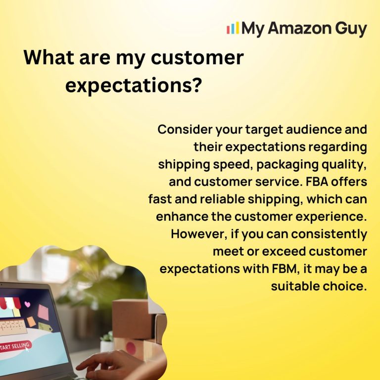 What are the customer expectations for my Amazon marketplace seller?