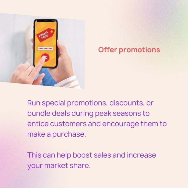 A person holding a phone displaying the text "offer promotions" provided by My Amazon Guy for the marketplace on Amazon.