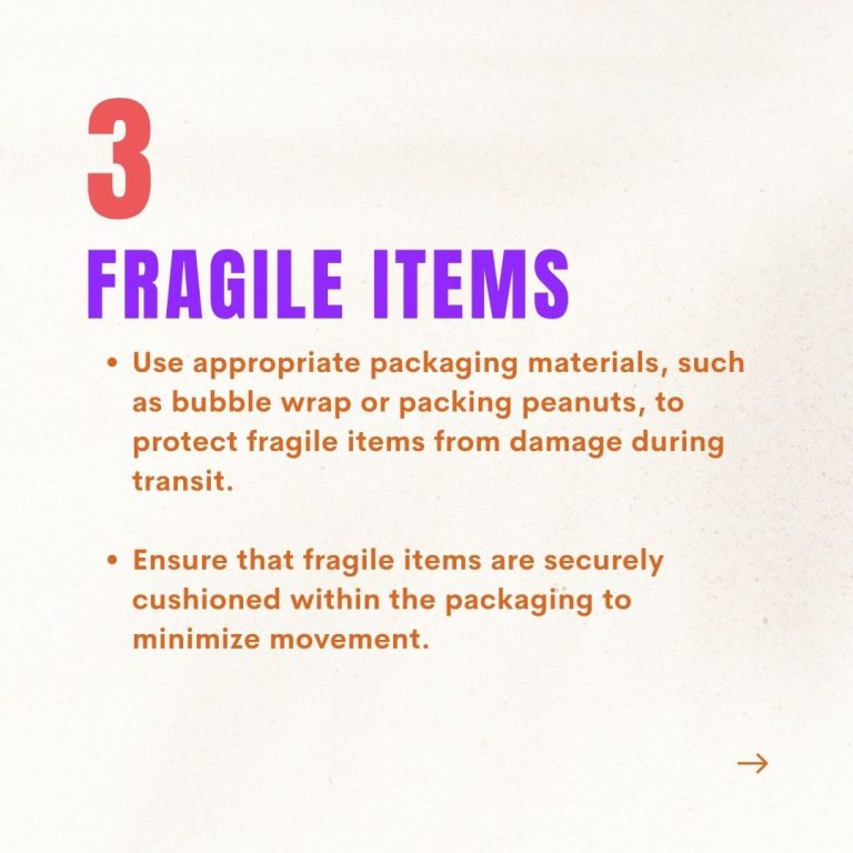 3 fragile items require appropriate packaging materials, such as bubble wrap, for market delivery or marketplace sales.