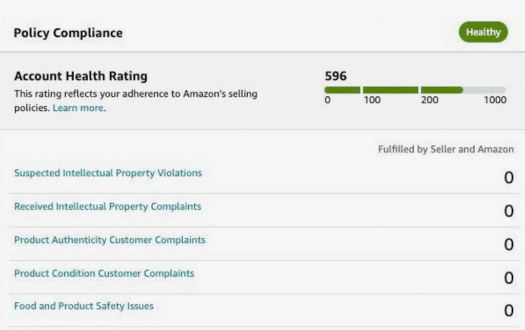 Score on New Amazon Account Health | FBA Experts