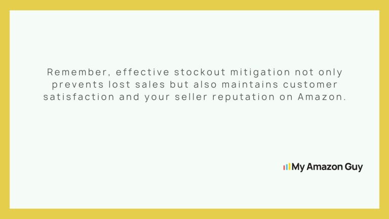 A yellow background with a quote that reads, remember effective interruption migration only prevents sales on Amazon's marketplace - do not sell customers through Seller Central management.