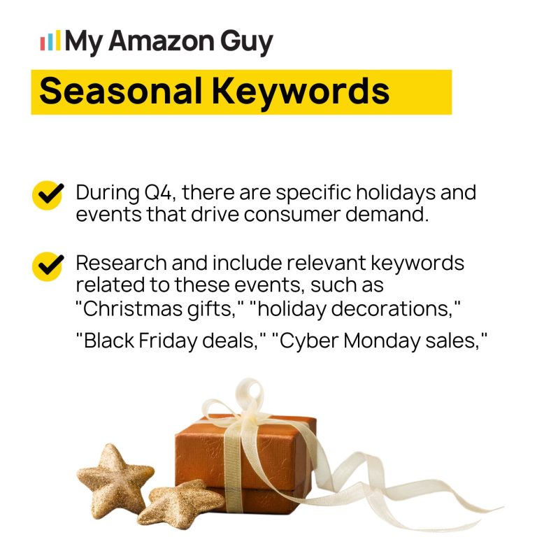 My Amazon guy's expert account management for seasonal sales on Amazon.