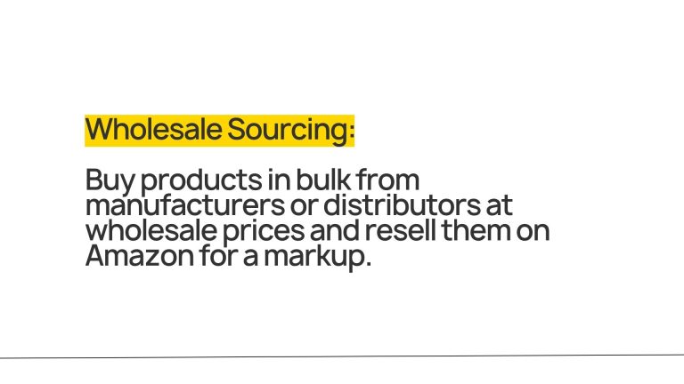 What is Amazon Product Sourcing Types 3
