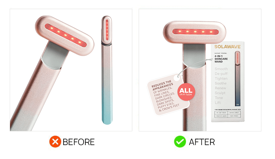 Stunning before and after pictures showcasing the transformative power of a shaver, perfect for marketplace listings and effective marketing management.