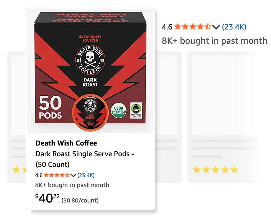 Death wish coffee Amazon case study