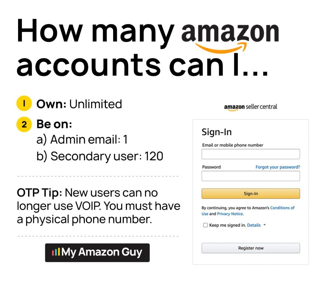 Multiple Amazon Seller Accounts How Many Amazon Accounts Can I
