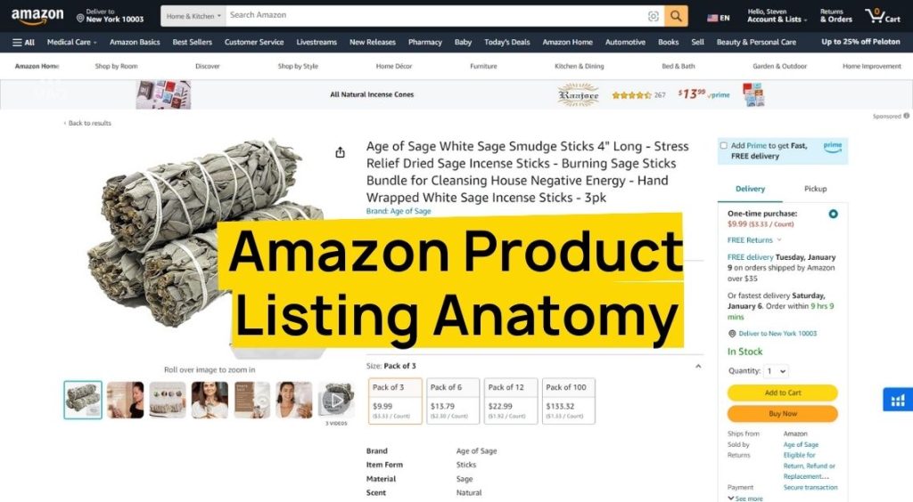 Amazon Product Listing Anatomy