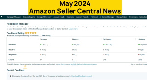 Amazon Seller Central News for May 2024