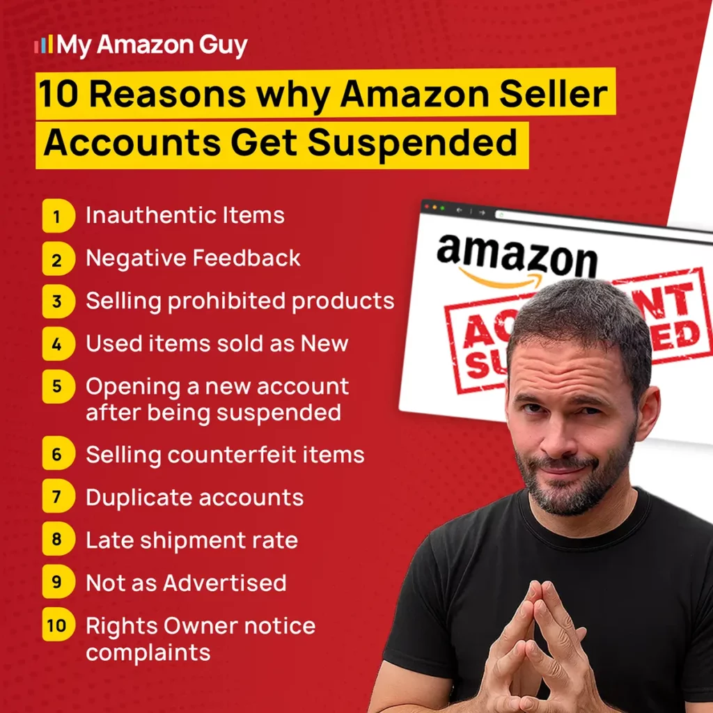 Amazon Suspension 10 reasons why Amazon Seller Accounts Get Suspended