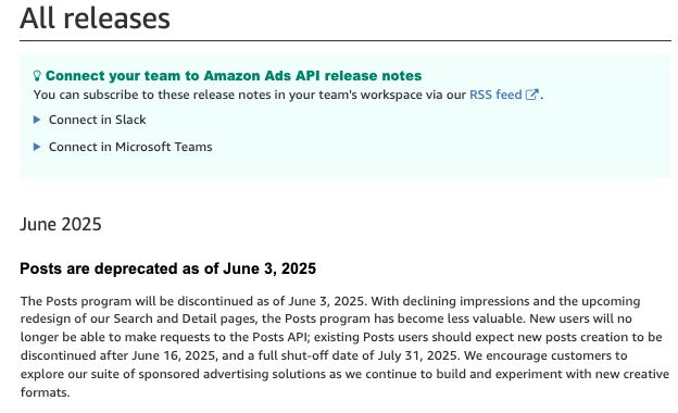 Latest Amazon Advertising Features Roundup: Smarter Tools, Better Targeting 2 Amazon advertising features deprecated Amazon Posts