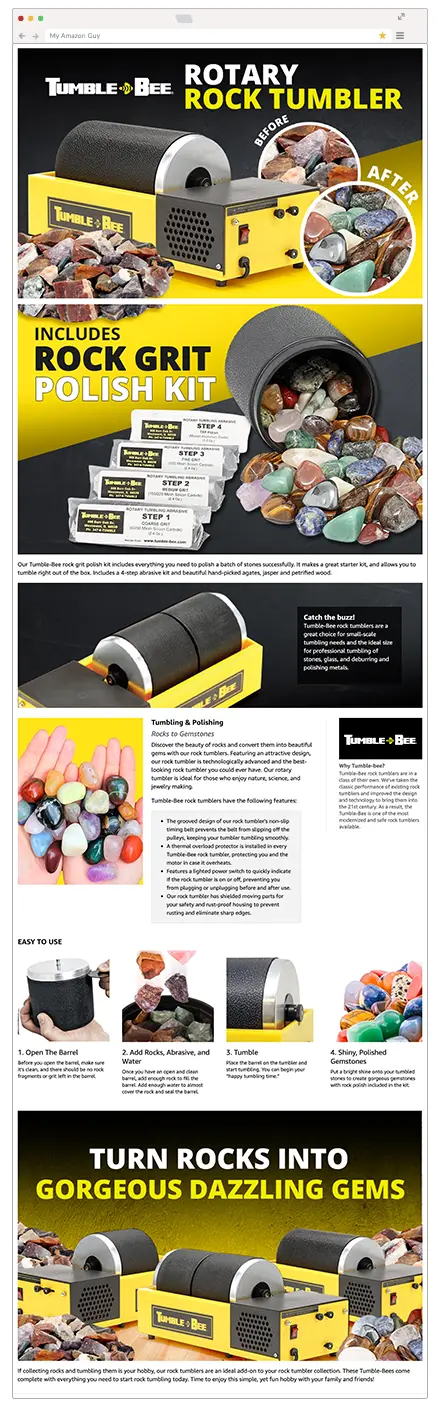 Reentel Amazon A+ content