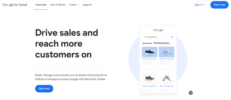 Google AI overviews impact Google Merchant Center homepage