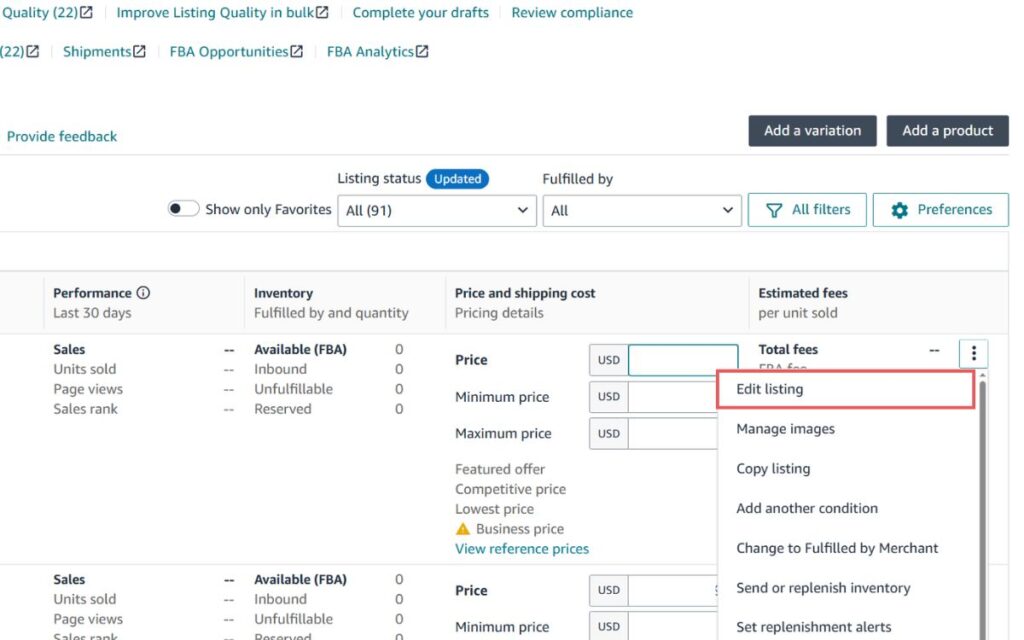 How to Successfully Change UPC Code on Amazon Directly Change on Seller Central Step 2