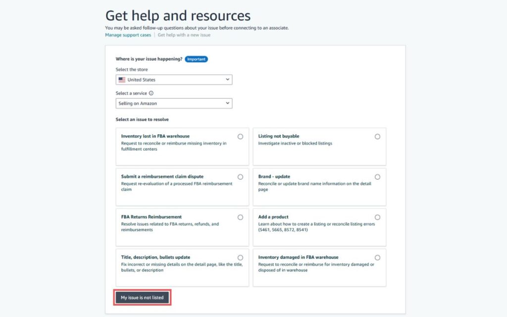 How to Successfully Change UPC Code on Amazon Submit Seller Support Case Step 2
