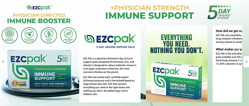 EZC Pak Amazon brand story