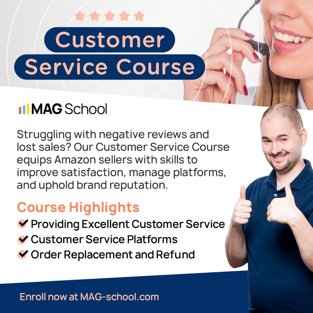 what to sell on amazon fba Customer service course
