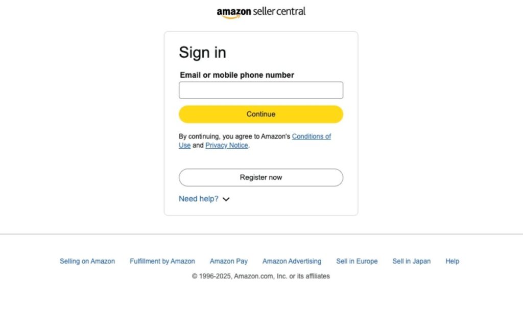 How to Find My Amazon Store Link Log In to Seller Central