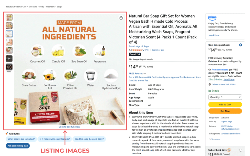 Amazon Product Listing Optimization for 7 Figure Sales Listing Images