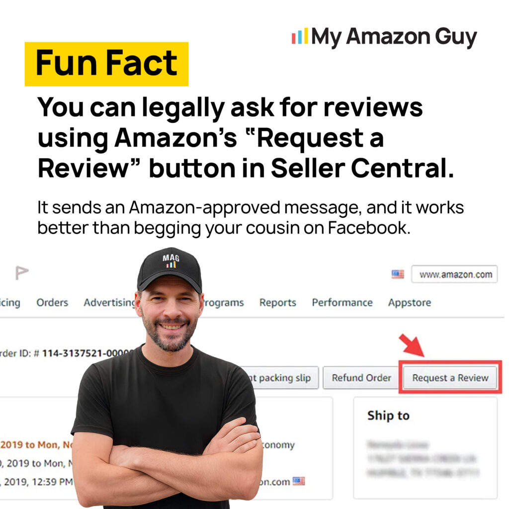 Amazon Product Review Management Using Amazons 22Request a Review22 Button