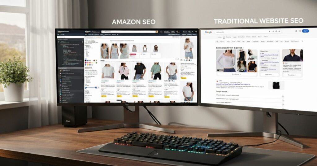 Amazon SEO vs Traditional Website SEO KPIs Measurement