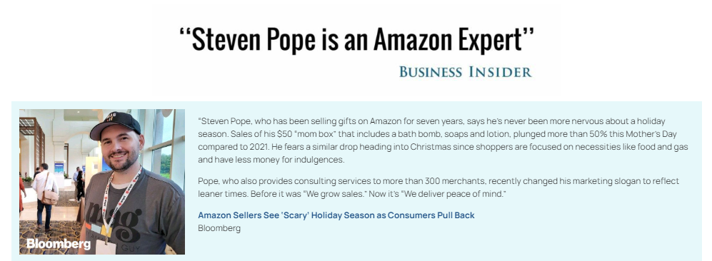 Amazon Sales Strategy and Amazon Holiday Marketing Tips for Success Business Insider Article