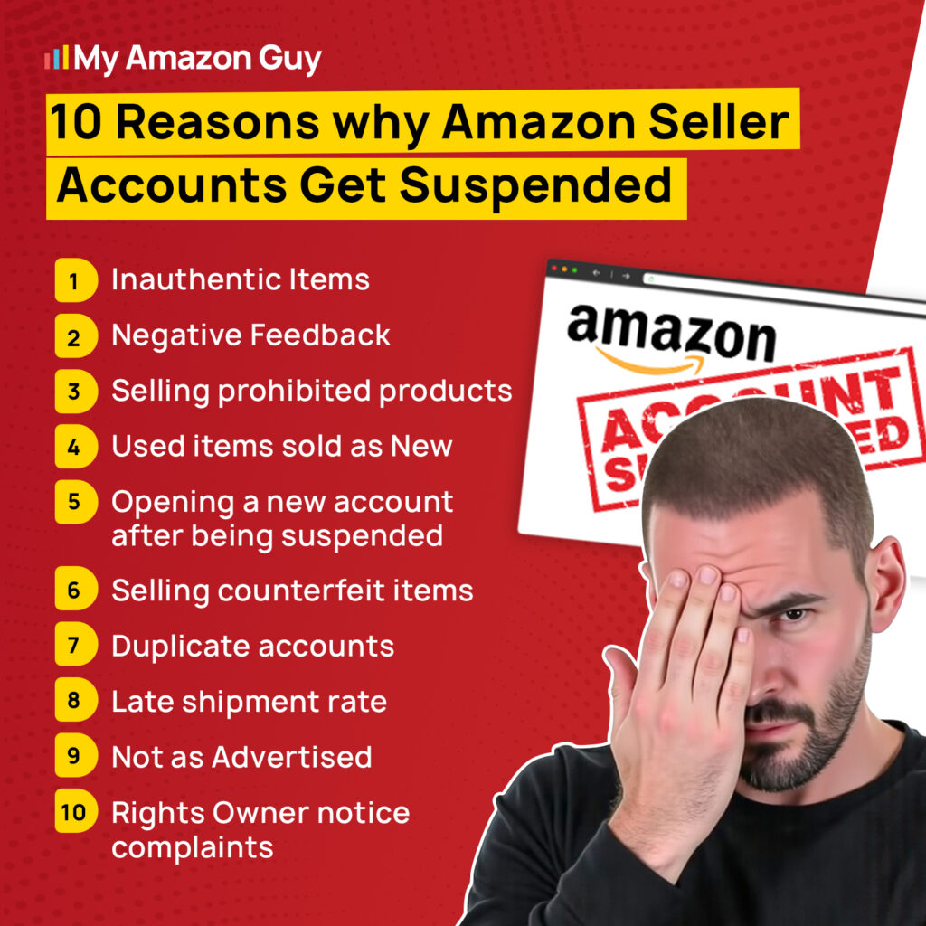 How to Unsuspend Your Amazon Account 10 Reasons Why Amazon Seller Accounts Get Suspended